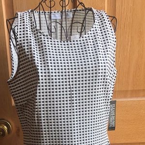 New York & Co. black & white gingham medium dress